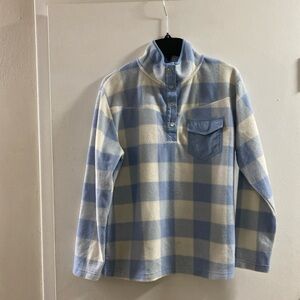 Angels‎ Blue and Cream Plaid Sweatshirt